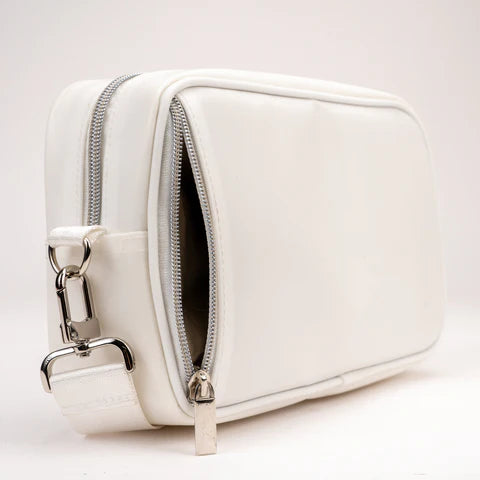 Mission Darkness™ Velaria Crossbody Purse (White)