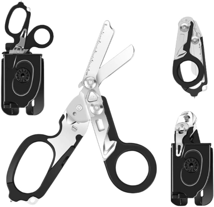 Heavy Duty Stainless Steel Emergency Response Shears | Survival Shears with Holster