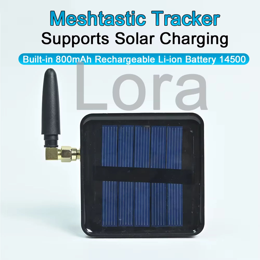 GITFOS Meshtastic Lora Solar Powered Built-In Battery Low Power SX1262 Meshtastic NRF52840 Solar Node Repeater Network Gear