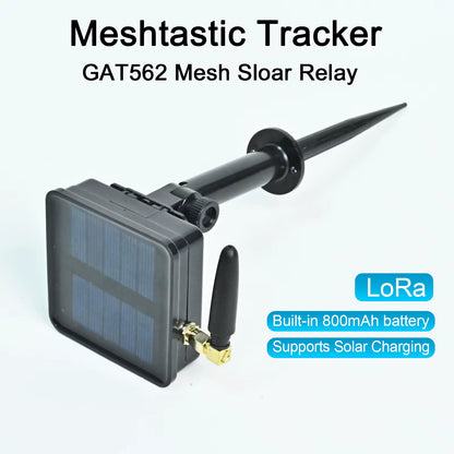GITFOS Meshtastic Lora Solar Powered Built-In Battery Low Power SX1262 Meshtastic NRF52840 Solar Node Repeater Network Gear
