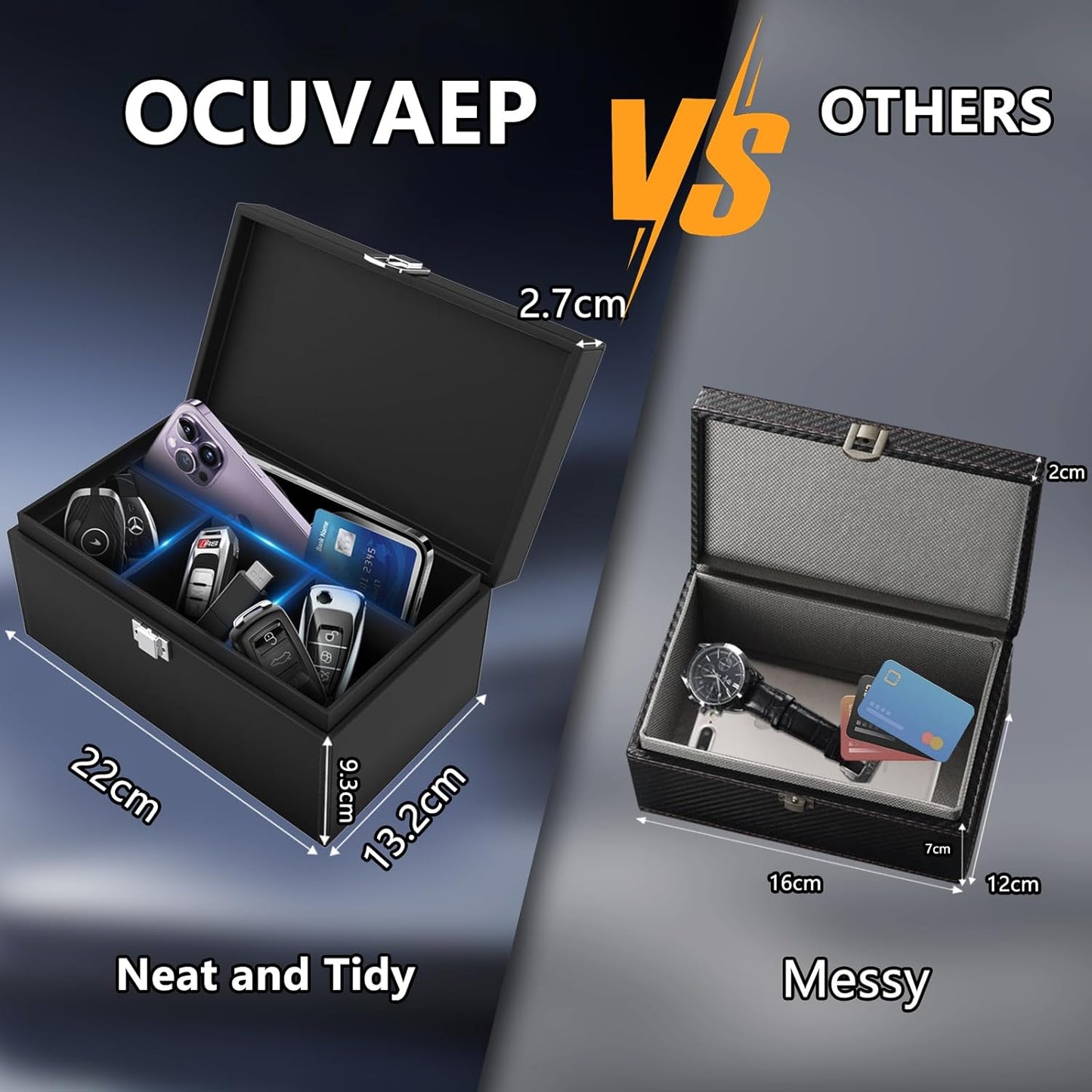 Ultimate Faraday Box with Bonus Faraday Bags – Extra-Large Signal Blocking Solution for Car Keys and Phones!