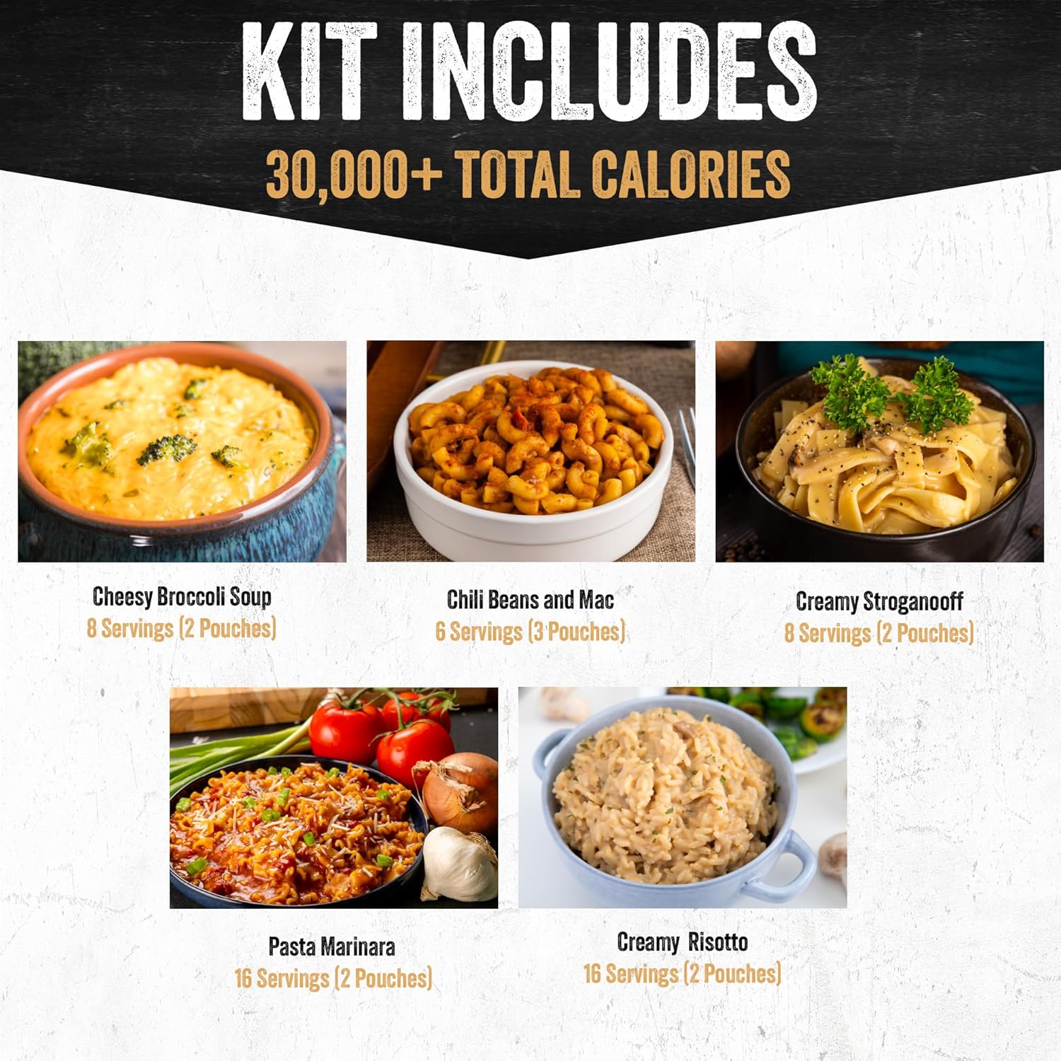 120 Serving Entree Bucket-Freeze Dried Emergency Food Supply-Survival Meals with Long Shelf Life-Prepper Essentials for Disaster, Camping, Hiking, or Outdoor Use