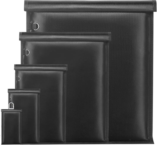 5 Pack Faraday Bags for Laptops & Tablets & Phones & Car Keys, Anti-Tracking Far