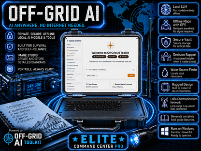 Cyber Deck Off-Grid AI | Elite Command Center Pro