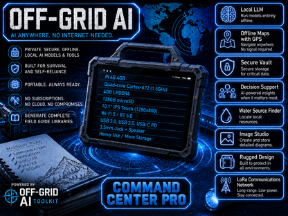 Rugged Raspberry Pi 4GB Tablet | Command Center Pro