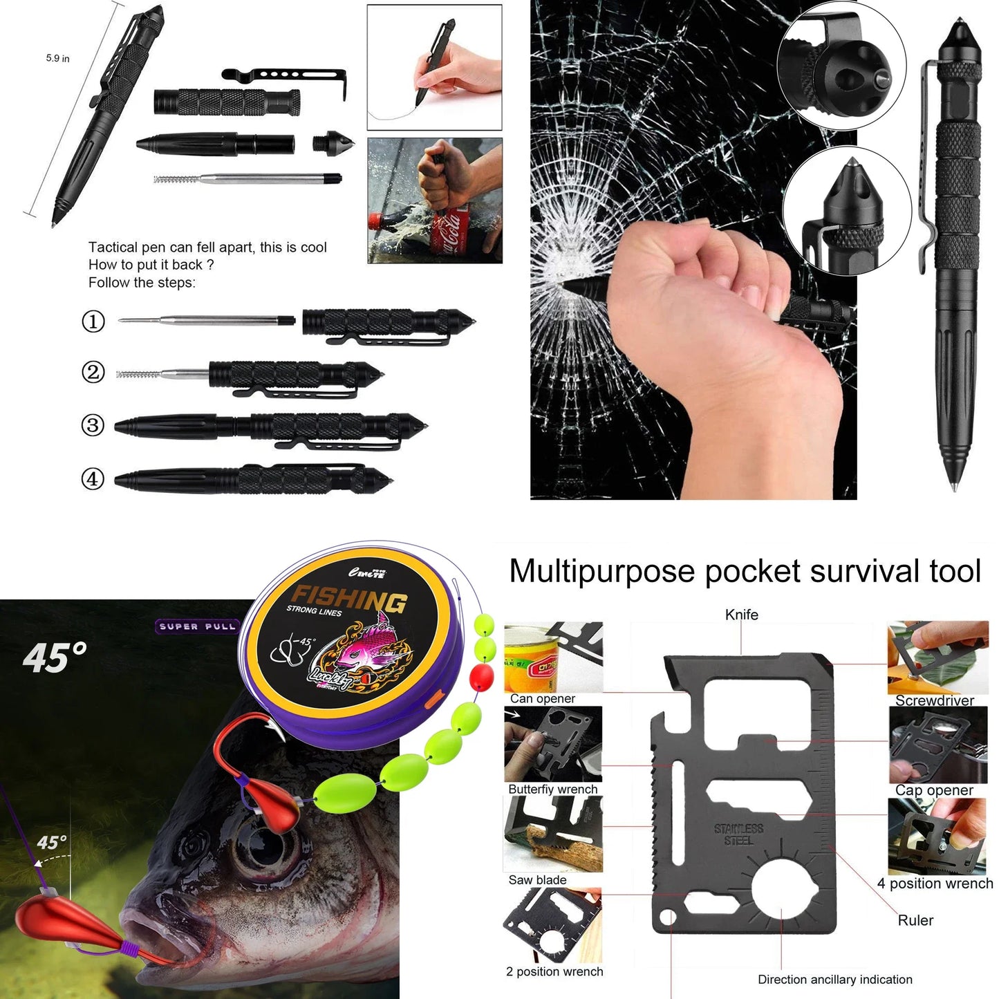 Survival First Aid Kit Survival Full Set Molle Outdoor Gear Emergency Kits Trauma Bag Camping Hiking IFAK Adventures Bag