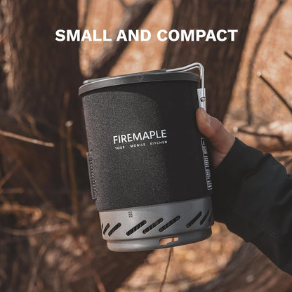Fixed Star 1 Pro Backpacking & Camping Stove System | Upgraded Foldable Handle | Portable Pot & Jet Burner Set for Hiking, Trekking & Emergency Use